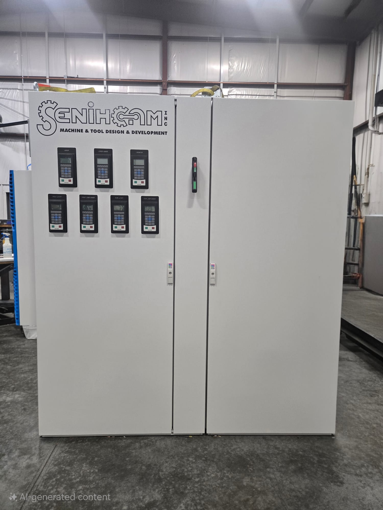 Custom control enclosure built and branded by Senihcam