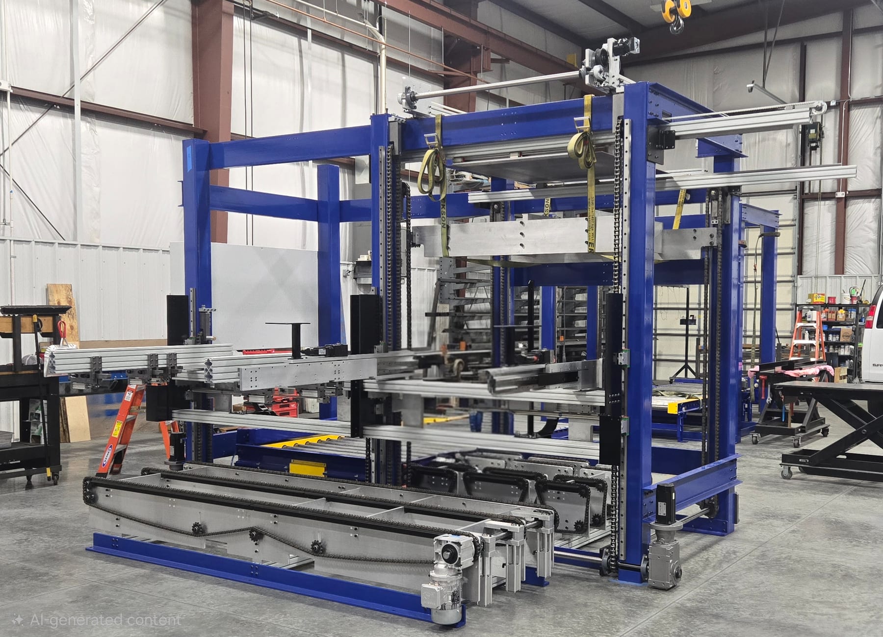 Auto Pallet Transfer machine built by Senihcam