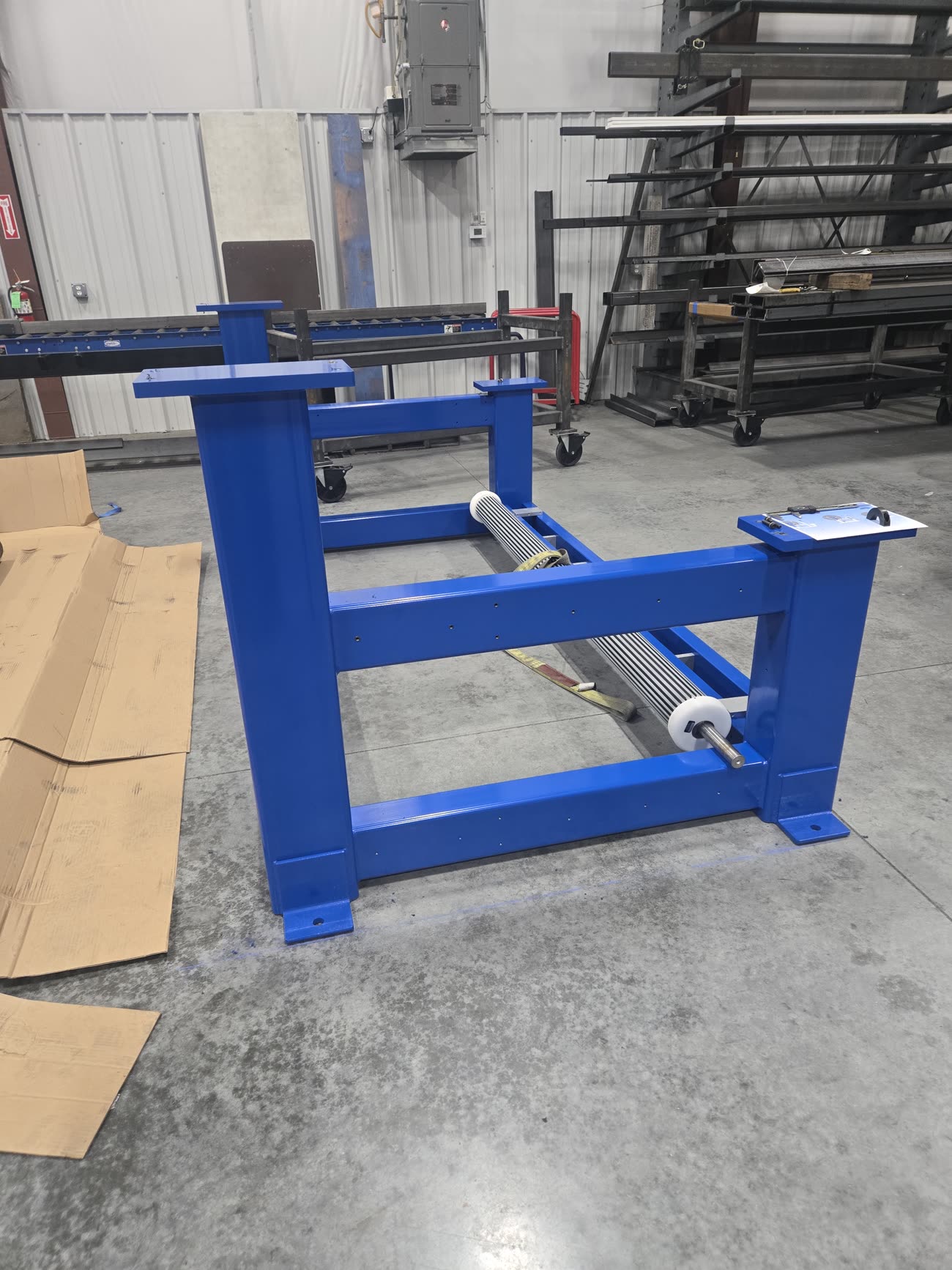 Precision welded structural steel base